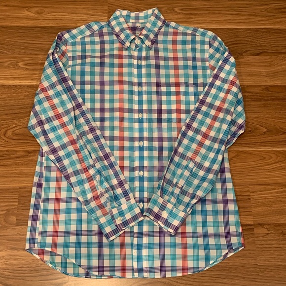J.Crew Multi Color Striped Casual Dress Shirt Sz M - Picture 2 of 5